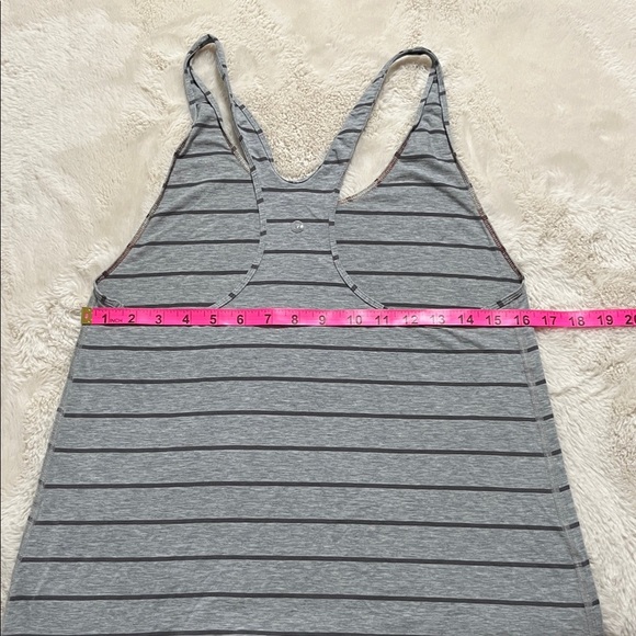 Lululemon Athletica Gray and Black Striped Tank Top - Picture 6 of 6